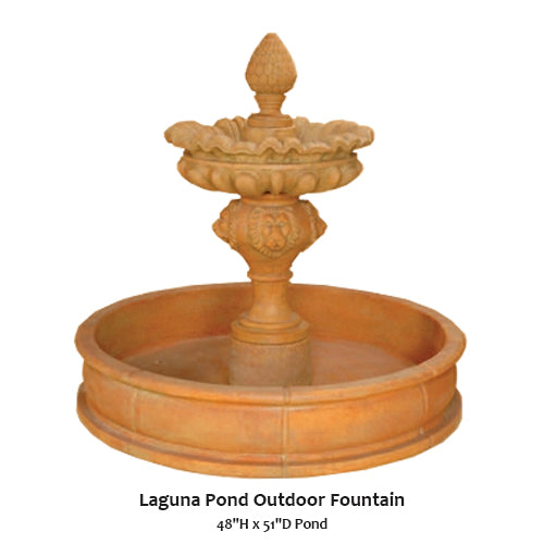 Giannini's Garden Ornaments Laguna Pond Outdoor Fountain