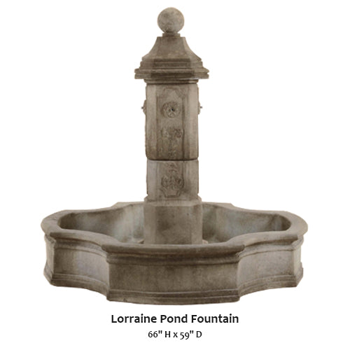 Giannini’s Garden Ornaments Lorraine Pond Fountain