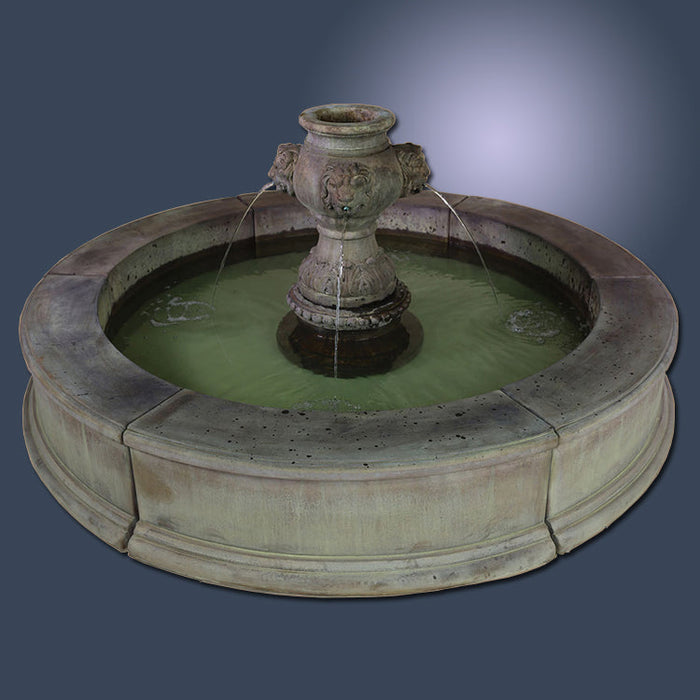 Giannini’s Garden Ornaments Madrid Leones Easy Pond Fountain