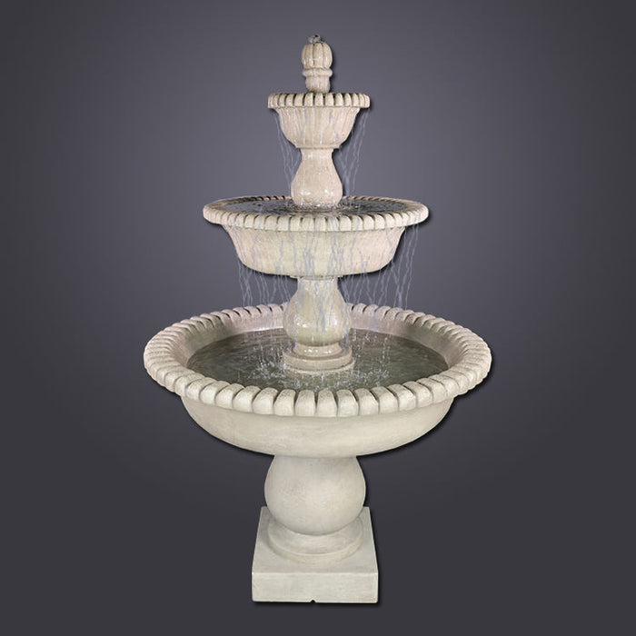 Giannini's Garden Ornaments Malibu Three Tier Fountain
