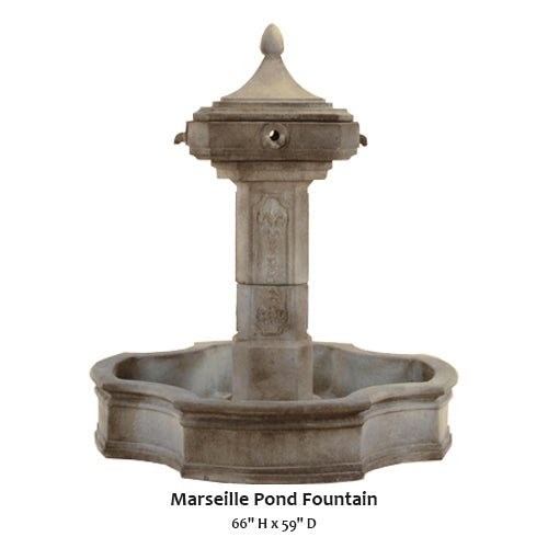 Giannini's Garden Ornaments Marseille Pond Fountain