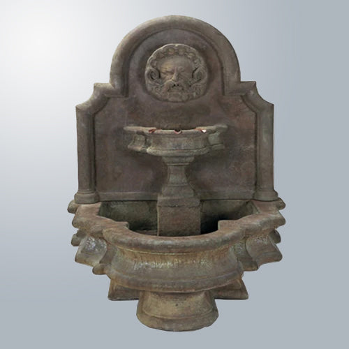 Giannini's Garden Ornaments Mascaron Wall Outdoor Water Fountain