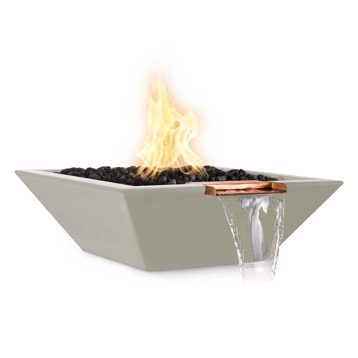 The Outdoor Plus Maya Fire & Water Bowl in GFRC Concrete