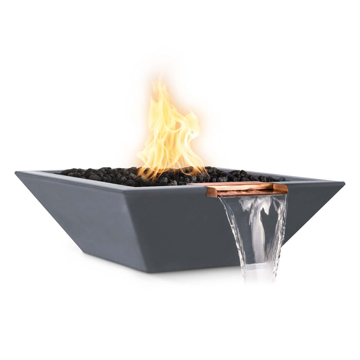 The Outdoor Plus Maya Fire & Water Bowl in GFRC Concrete
