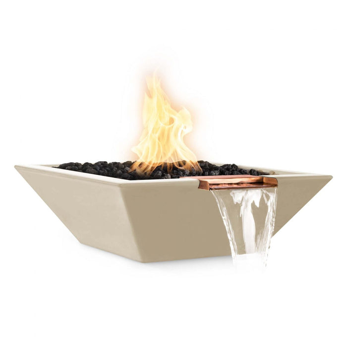 The Outdoor Plus Maya Fire & Water Bowl in GFRC Concrete