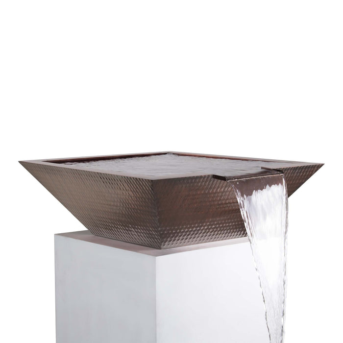 The Outdoor Plus Maya Water Bowl in Hammered Copper
