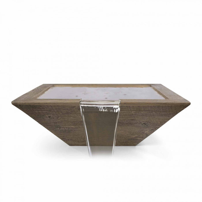 The Outdoor Plus Maya Wood Grain Water Bowl
