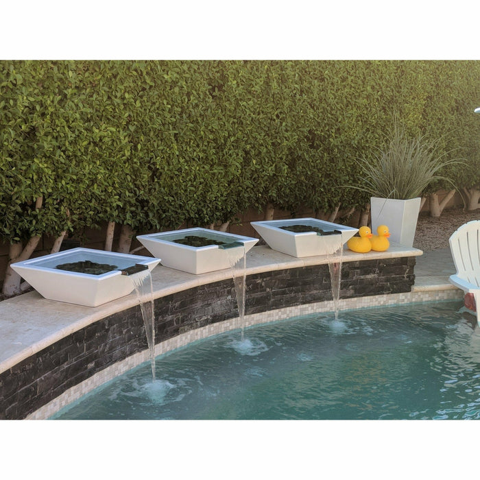 The Outdoor Plus Maya Water Bowl in GFRC Concrete