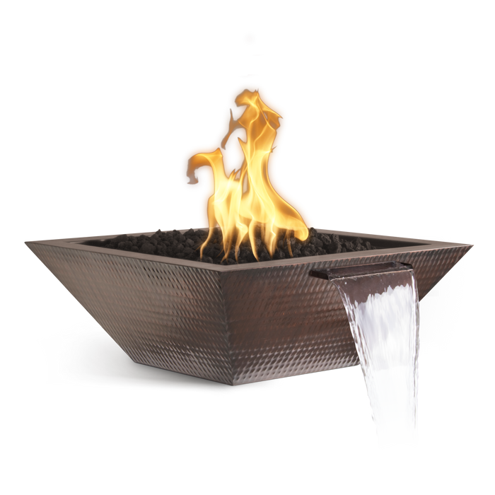 The Outdoor Plus Maya Fire & Water Bowl Hammered Copper