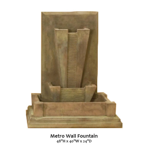 Giannini's Garden Ornaments Metro Wall Fountain