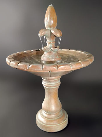 Al's Garden Art Monaco Fleur De Lis Fountain