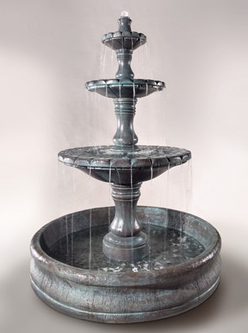Al's Garden Art Monaco Three Tier Fountain with 55" Basin