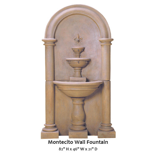 Giannini’s Garden Ornaments Montecito Wall Fountain