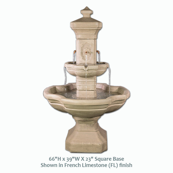 Giannini’s Garden Ornaments Monterosso Courtyard Fountain
