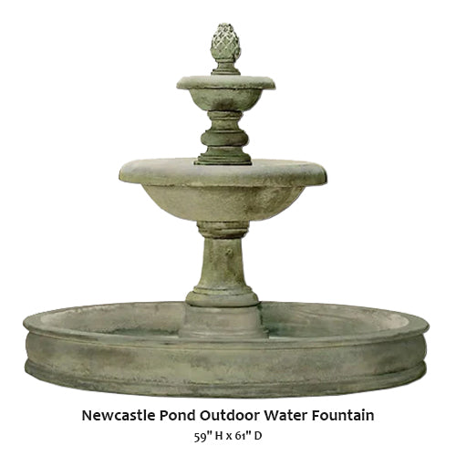Giannini’s Garden Ornaments  Newcastle Pond Outdoor Water Fountain