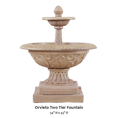 Giannini’s Garden Ornaments Orvieto Two Tier Fountain