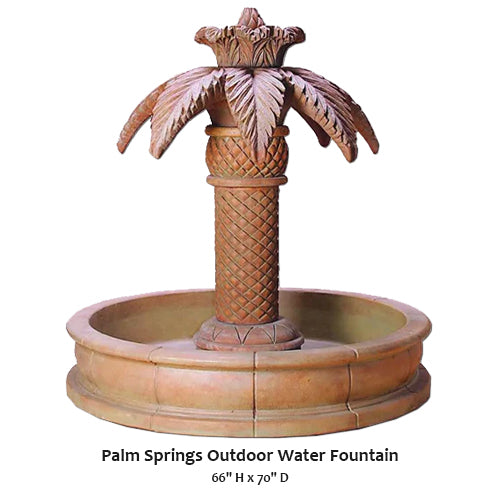 Giannini’s Garden Ornaments Palm Springs Outdoor Water Fountain