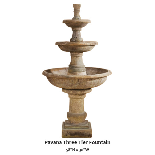 Giannini’s Garden Ornaments Pavana Three Tier Fountain