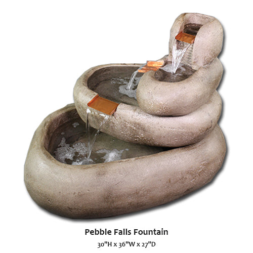 Giannini’s Garden Ornaments Pebble Falls Fountain