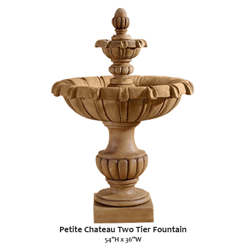 Giannini’s Garden Ornaments Petite Chateau Two Tier Fountain