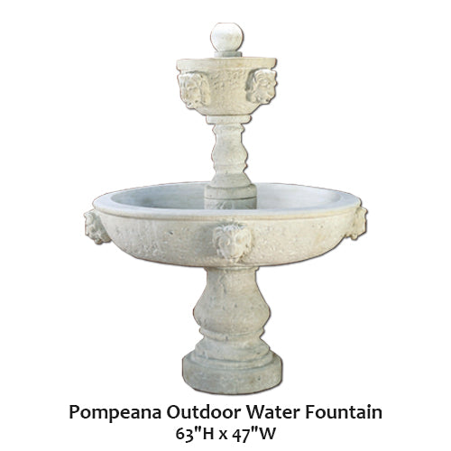 Giannini’s Garden Ornaments Pompeana Outdoor Water Fountain