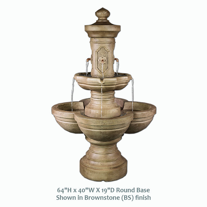 Giannini’s Garden Ornaments Ponticello Courtyard Fountain