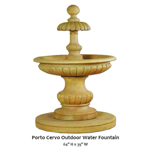 Giannini’s Garden Ornaments Porto Cervo Outdoor Water Fountain