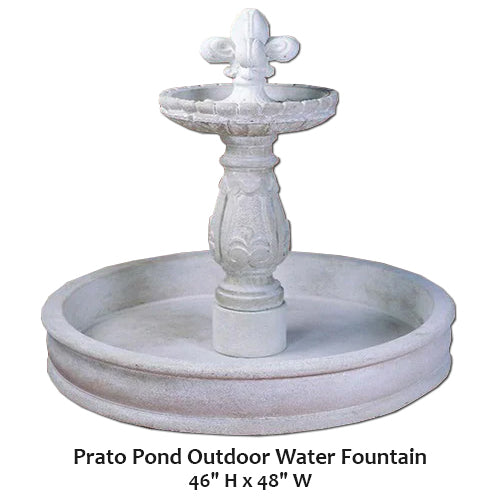 Giannini's Garden Ornaments Prato Pond Outdoor Water Fountain