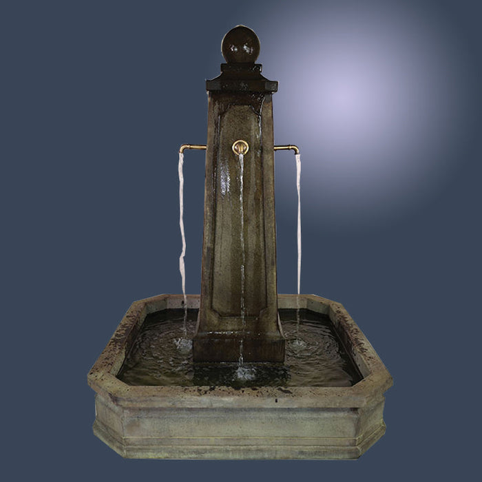 Giannini's Garden Ornaments Promenade Carre Pond Fountain for Bronze Spouts