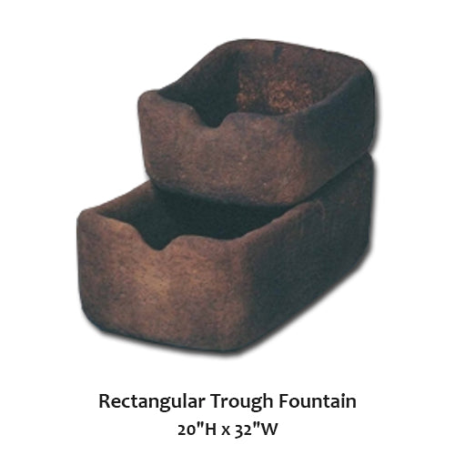 Giannini's Garden Ornaments Rectangular Trough Fountain