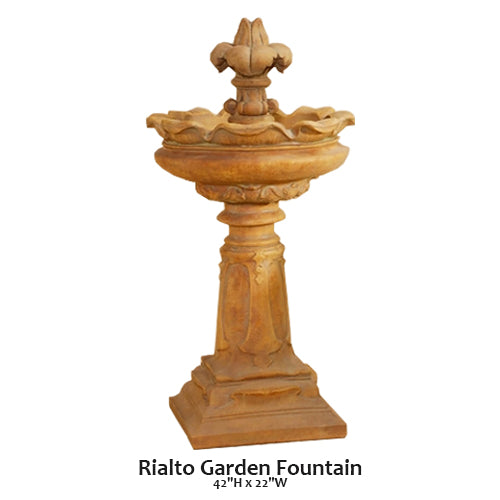 Giannini's Garden Ornaments Rialto Garden Fountain