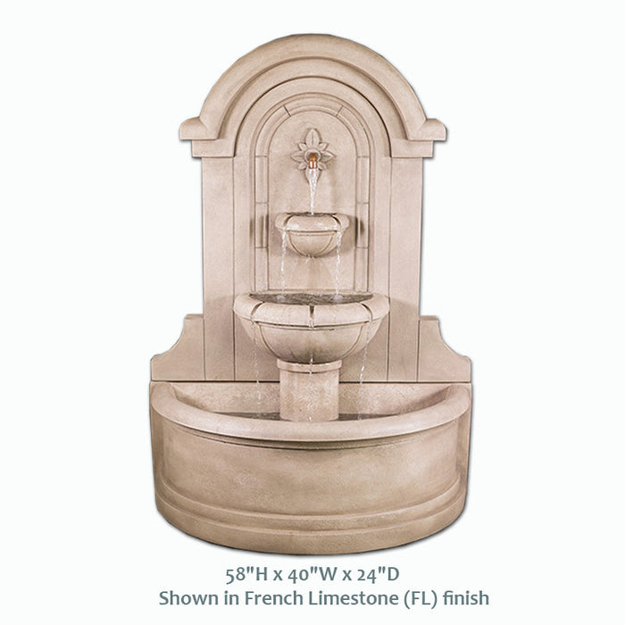Giannini’s Garden Ornaments Riviera Wall Fountain