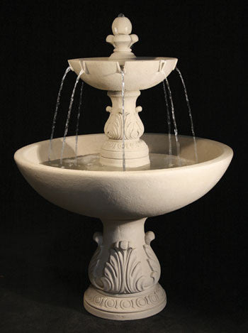 Al's Garden Art  Riviera Cast Stone Garden Fountain