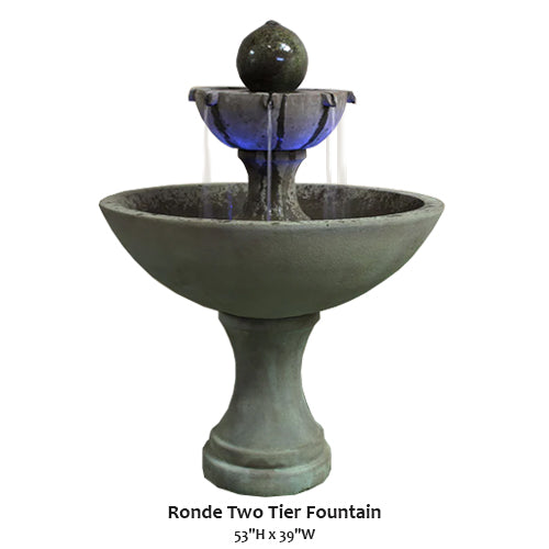 Giannini’s Garden Ornaments Ronde Two Tier Fountain