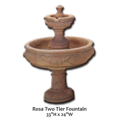 Giannini’s Garden Ornaments Rosa Two Tier Fountain
