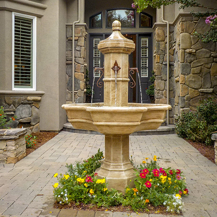 Giannini’s Garden Ornaments Roubaix Concrete Outdoor Fountain For Spouts