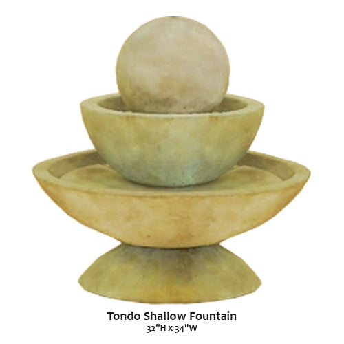 Giannini’s Garden Ornaments Round Combo Fountain - Small