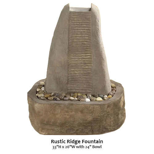 Giannini’s Garden Ornaments Rustic Ridge Fountain
