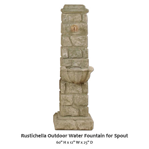 Giannini’s Garden Ornaments Rustichella Outdoor Water Fountain for Spout