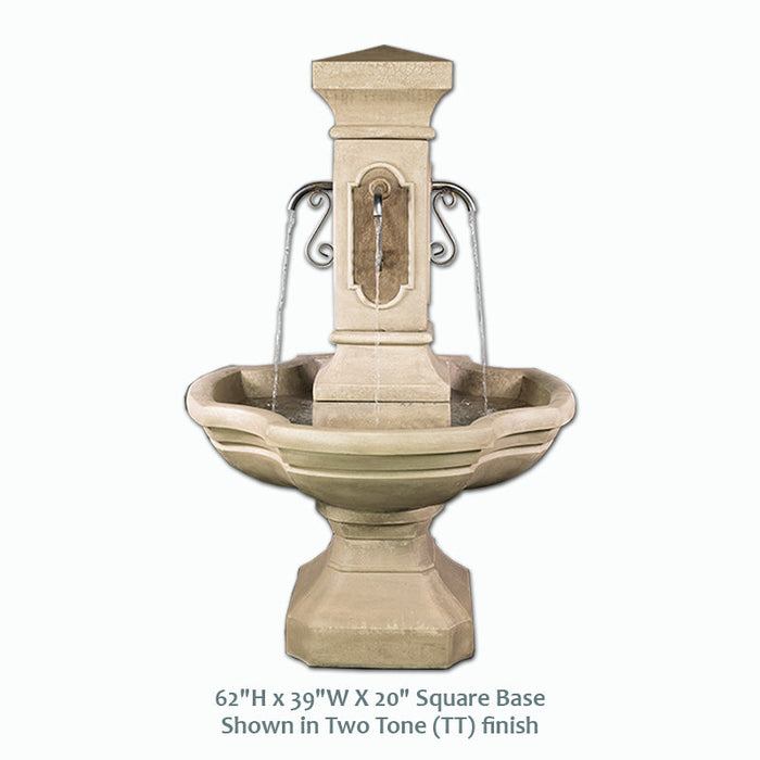 Giannini's Garden Ornaments San Pietro Courtyard Fountain