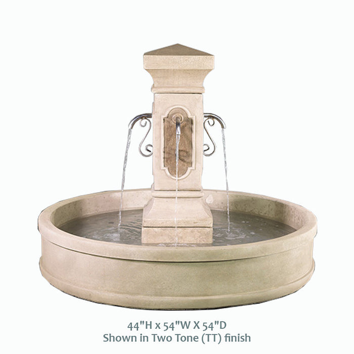 Giannini’s Garden Ornaments San Pietro Malibu Pond Fountain