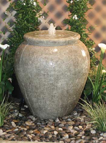Al's Garden Art Santa Barbara Urn Garden Fountain with 2' Reservoir