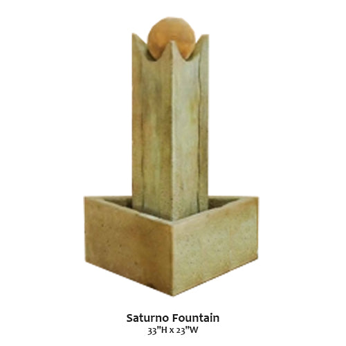 Giannini's Garden Ornaments Saturno Fountain