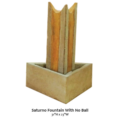 Giannini's Garden Ornaments Saturno Fountain With No Ball