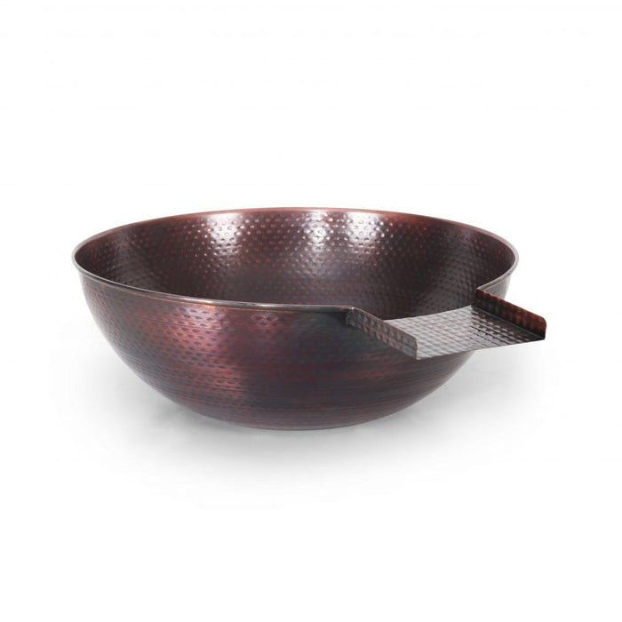 The Outdoor Plus Sedona Water Bowl in Hammered Copper