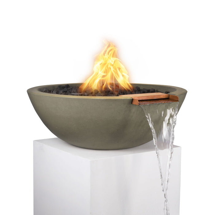 The Outdoor Plus Sedona Fire & Water Bowl in GFRC Concrete