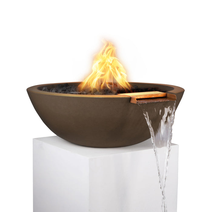 The Outdoor Plus Sedona Fire & Water Bowl in GFRC Concrete