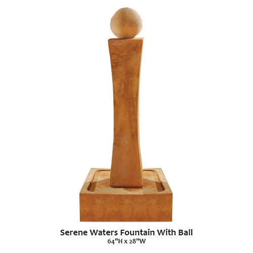 Giannini's Garden Ornaments Serene Waters Fountain With Ball