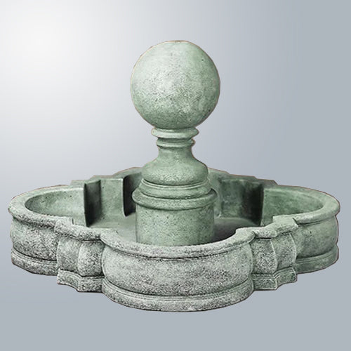 Giannini's Garden Ornaments Sfera Sphere Stone Outdoor Water Fountain