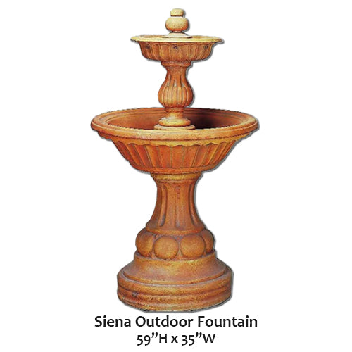 Giannini's Garden Ornaments Siena Outdoor Fountain